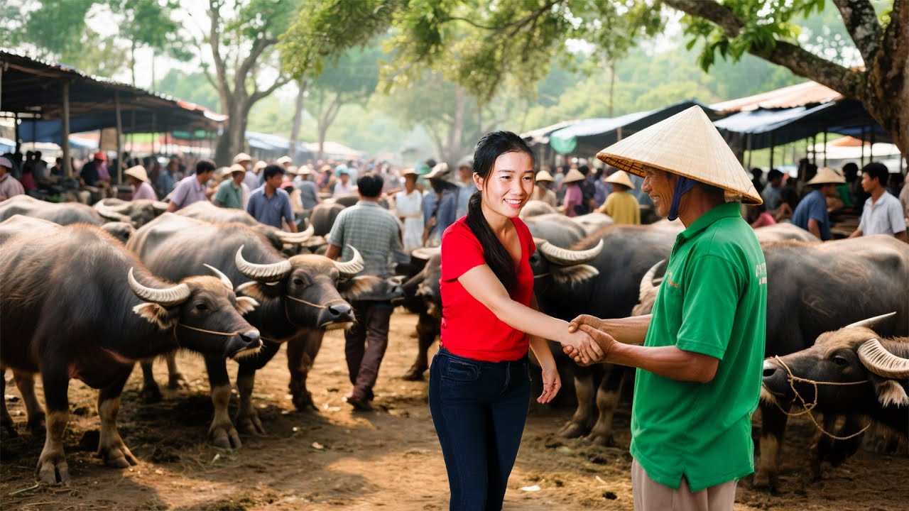 Buy 1000+ Buffaloes from Farmers and Transport Them to the Cattle Market to Sell | Farm Farm TV