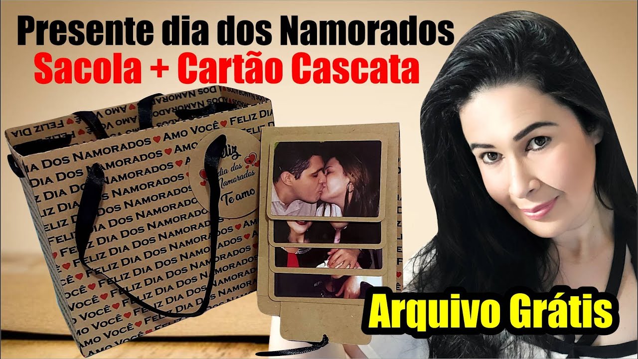 Presente para o dia dos namorados: Sacola + cartão | arquivo grátis #49