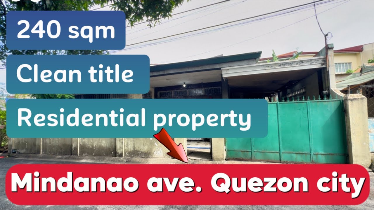 NOTS-321 Residential property in Mindanao avenue quezon city 240 sqm clean title with old house