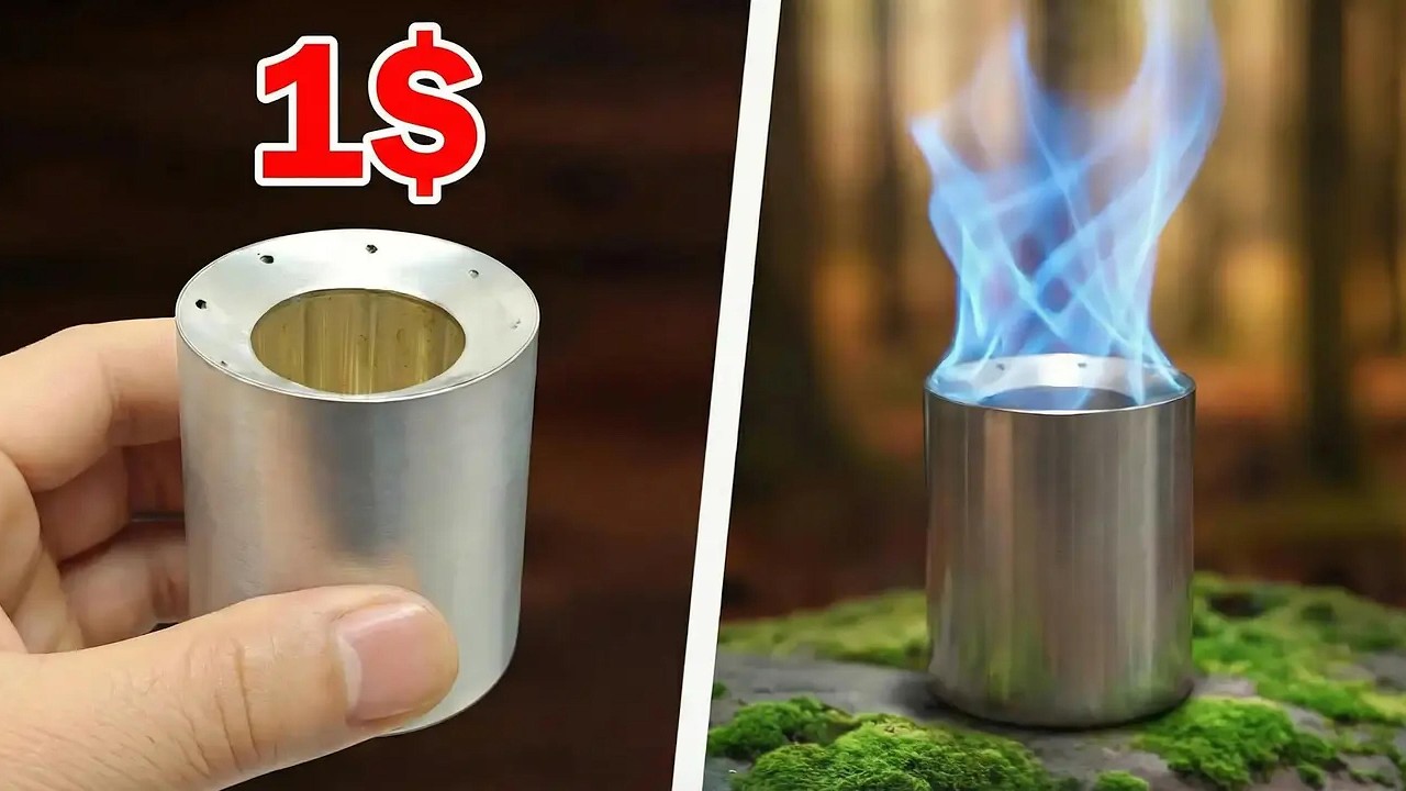 No Tools Needed 😱 This $1 Alcohol Stove Is Insanely Powerful! 🔥