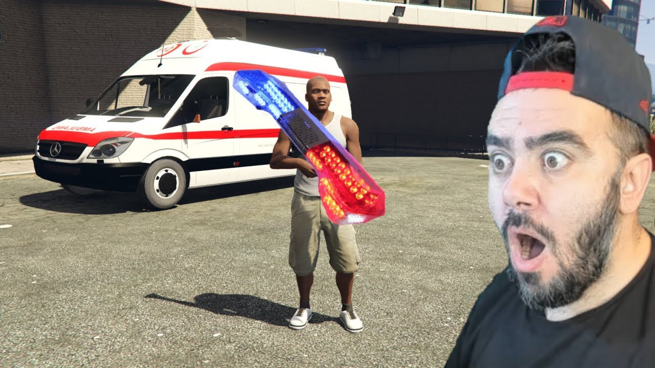 AMBULANSIN SIRENINI ÇIKARIRSAK NE OLUYOR - GTA 5 MODS