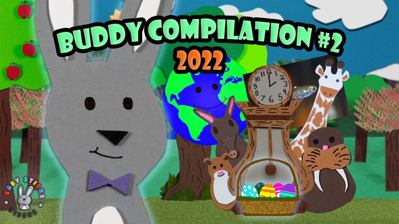 Hickory Dickory Dock and More | Buddy BunBun | Baby Sticks Videos