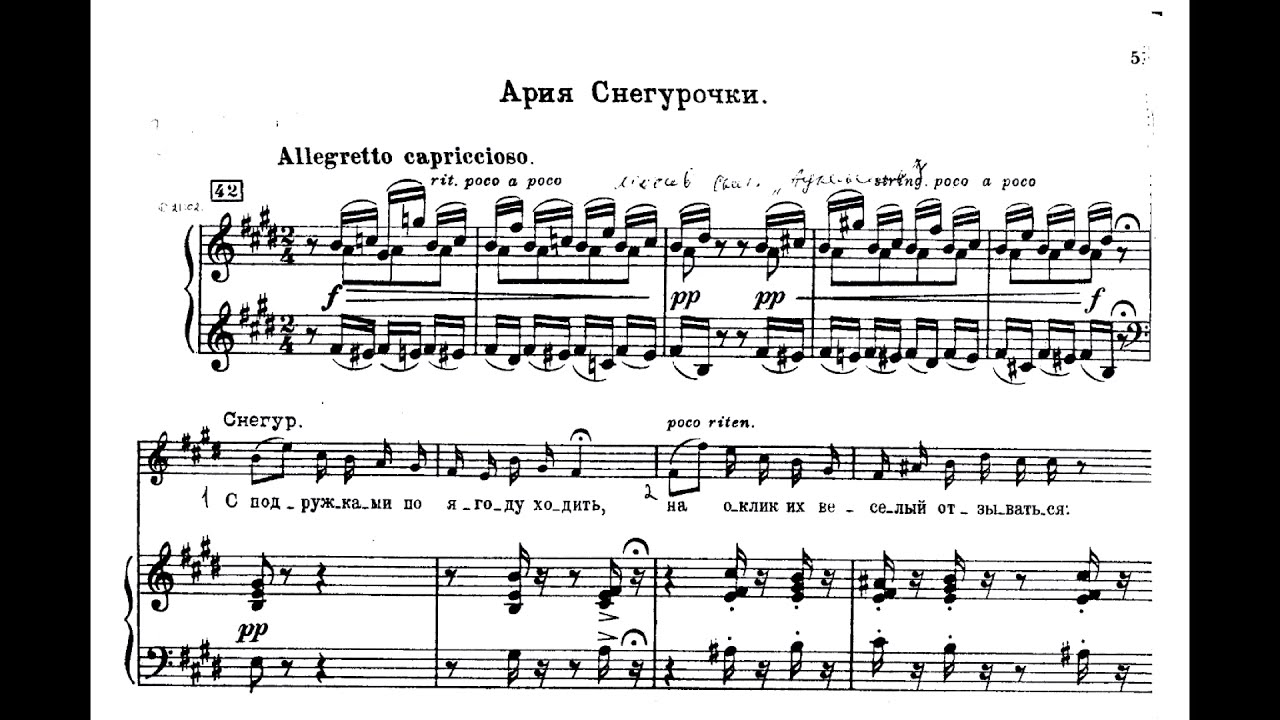 Rimsky-Korsakov - The Snow Maiden - The Snow Maiden's Aria