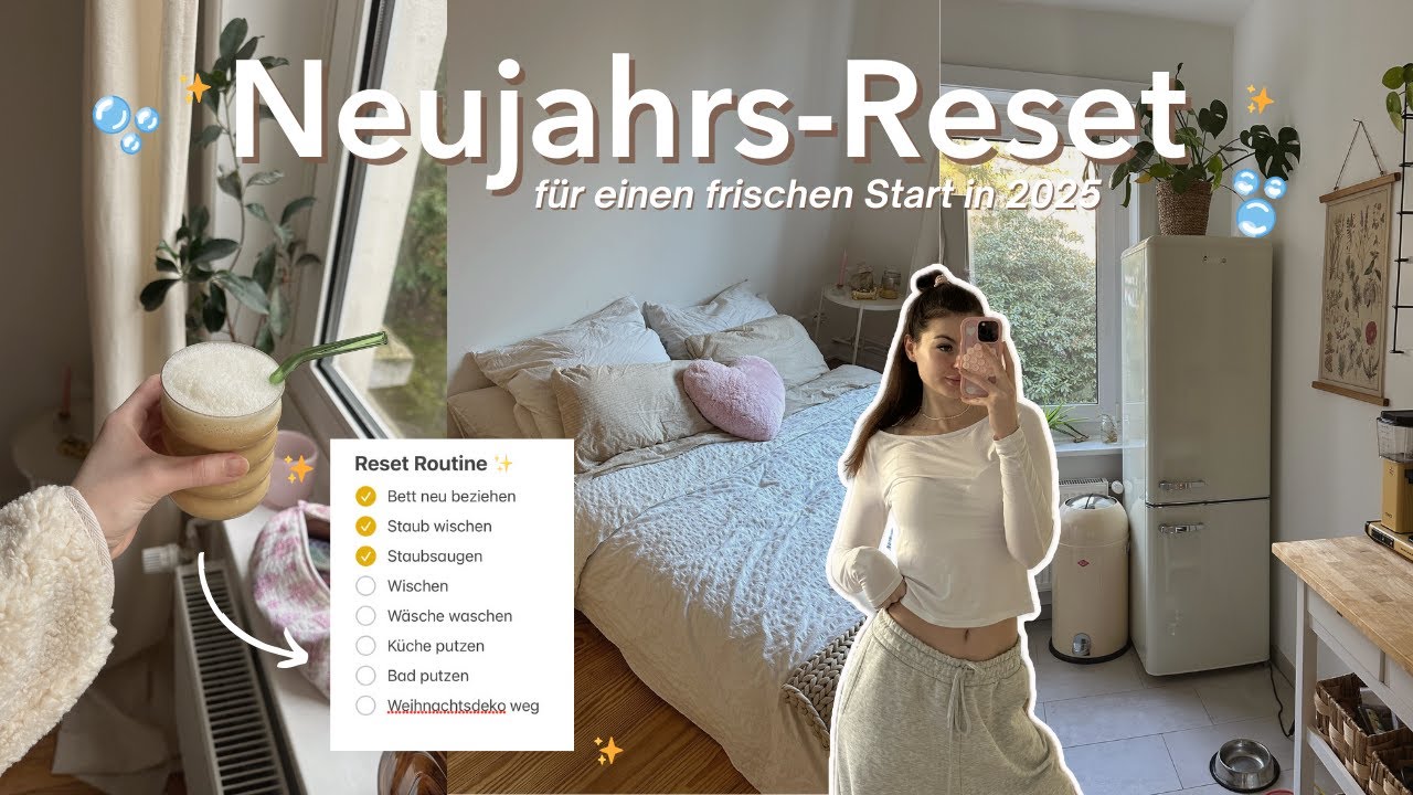 Neujahrs-Resetroutine: Lets get ready für 2025! 🫧✨Wohnungsputz, Deep clean und Ausmisten