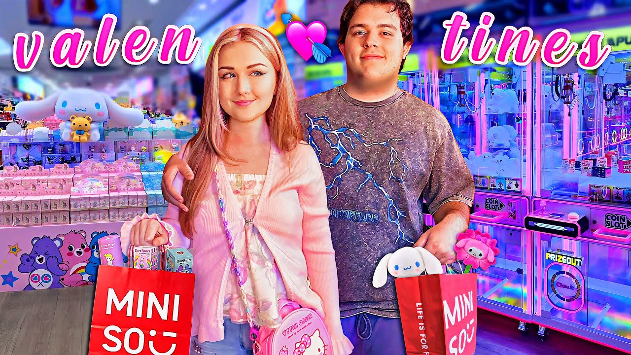 Go On My VALENTINES DAY Date w/ ME & My BOYFRIEND! shopping, claw machines, unboxings & more! 💘