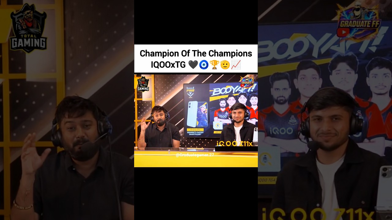 Champions Of Champion 🏆🖤🧿📈#fozyajay #tgesports #iqootg #totalgaming #rocky #ffesports #ajjubhai