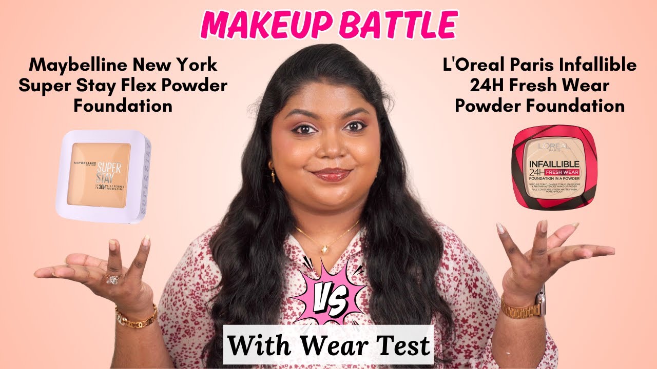 Пудра Loreal Infalliable Powder Foundation против Maybelline Super Stay Powder Foundation | Битва...