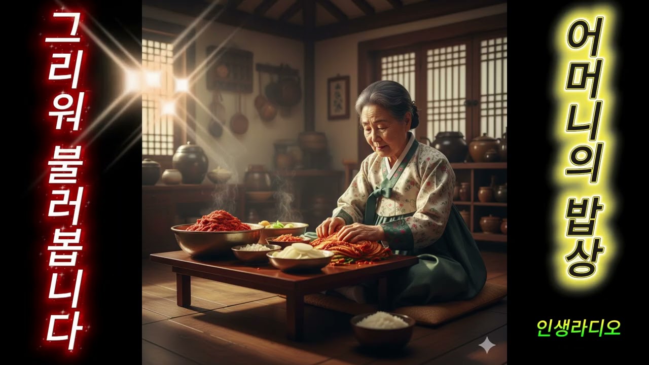 샤니.인생라디오.그리운 어머니의 밥상.감성적 트로트..#5060세대.#6070세대.#7080세대.#나의 노래#그리움#중년 발라드#감성폭발 #열애#만남#이별#퓨전음악
