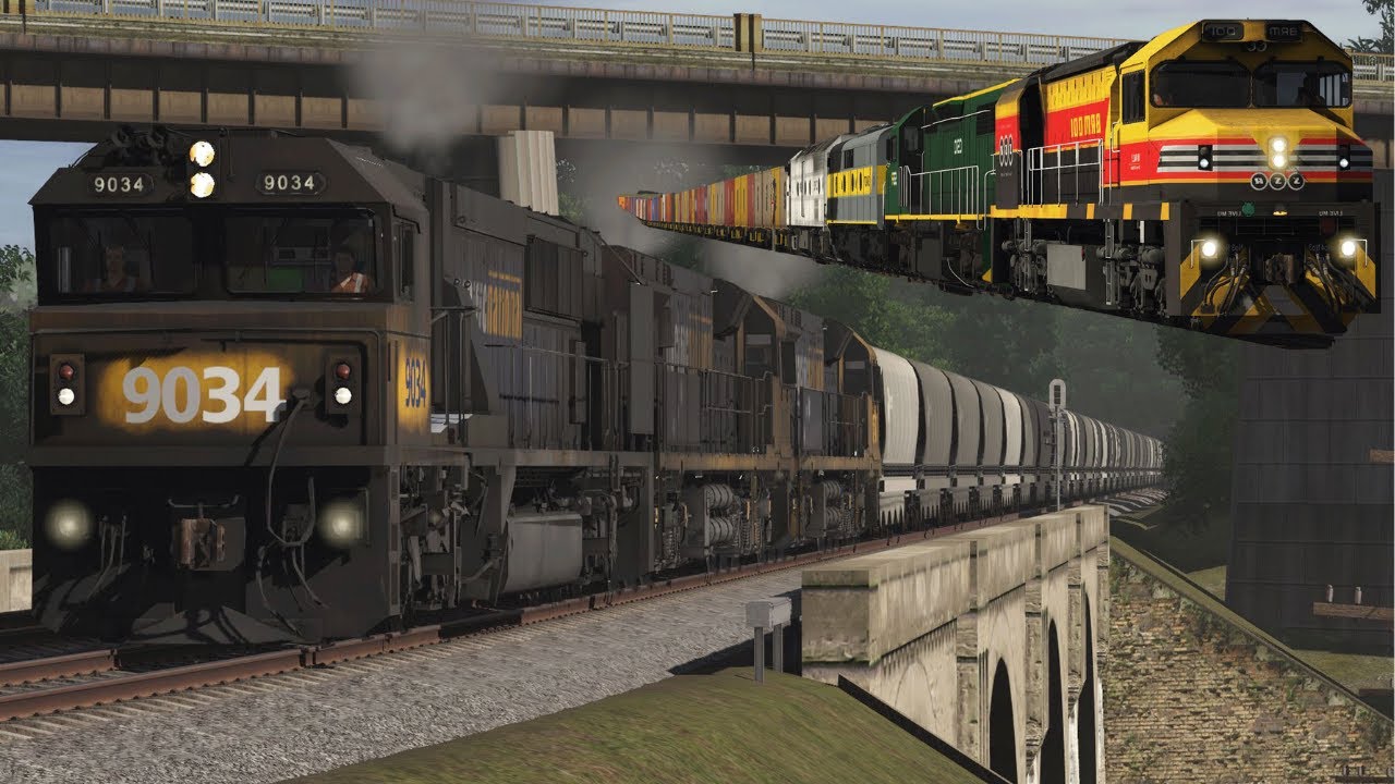 Ful day out filming Coal and Freight Trains on the DonnyBrook Line in Trainz22