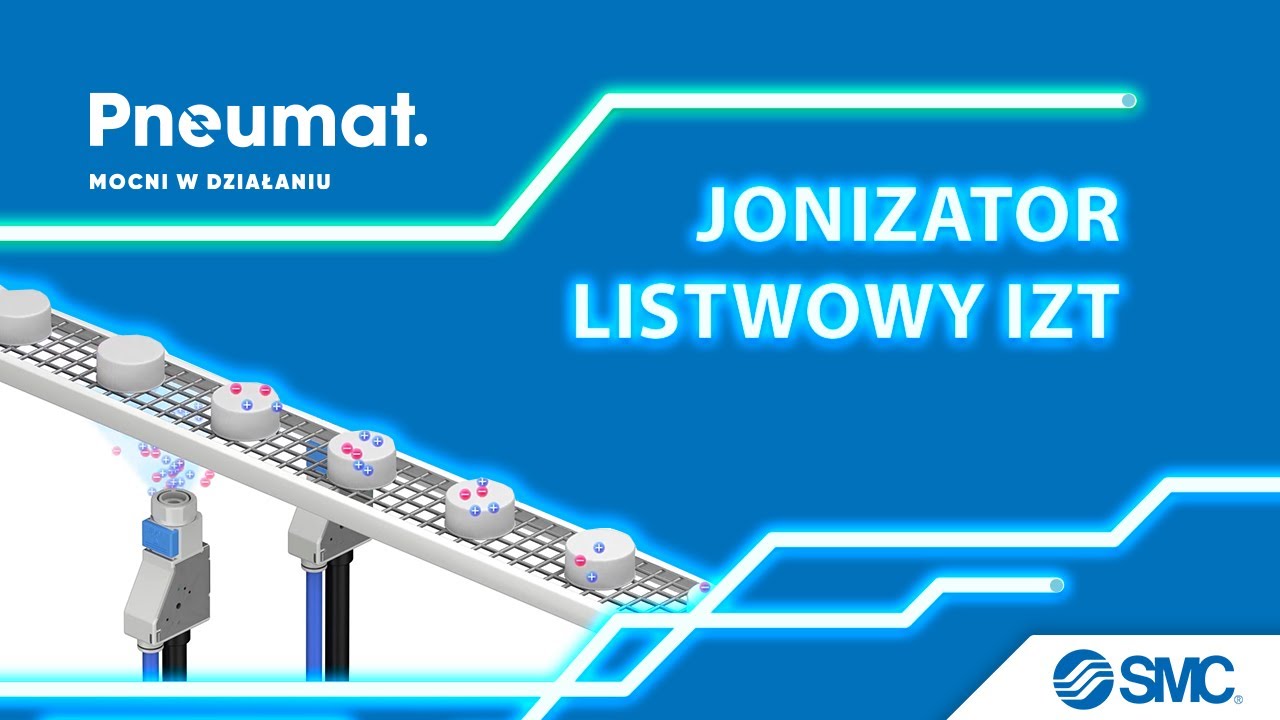 Jonizator listwowy serii IZT SMC - z oddzielnym kontrolerem i modułem zasilania - IZT40/41/42