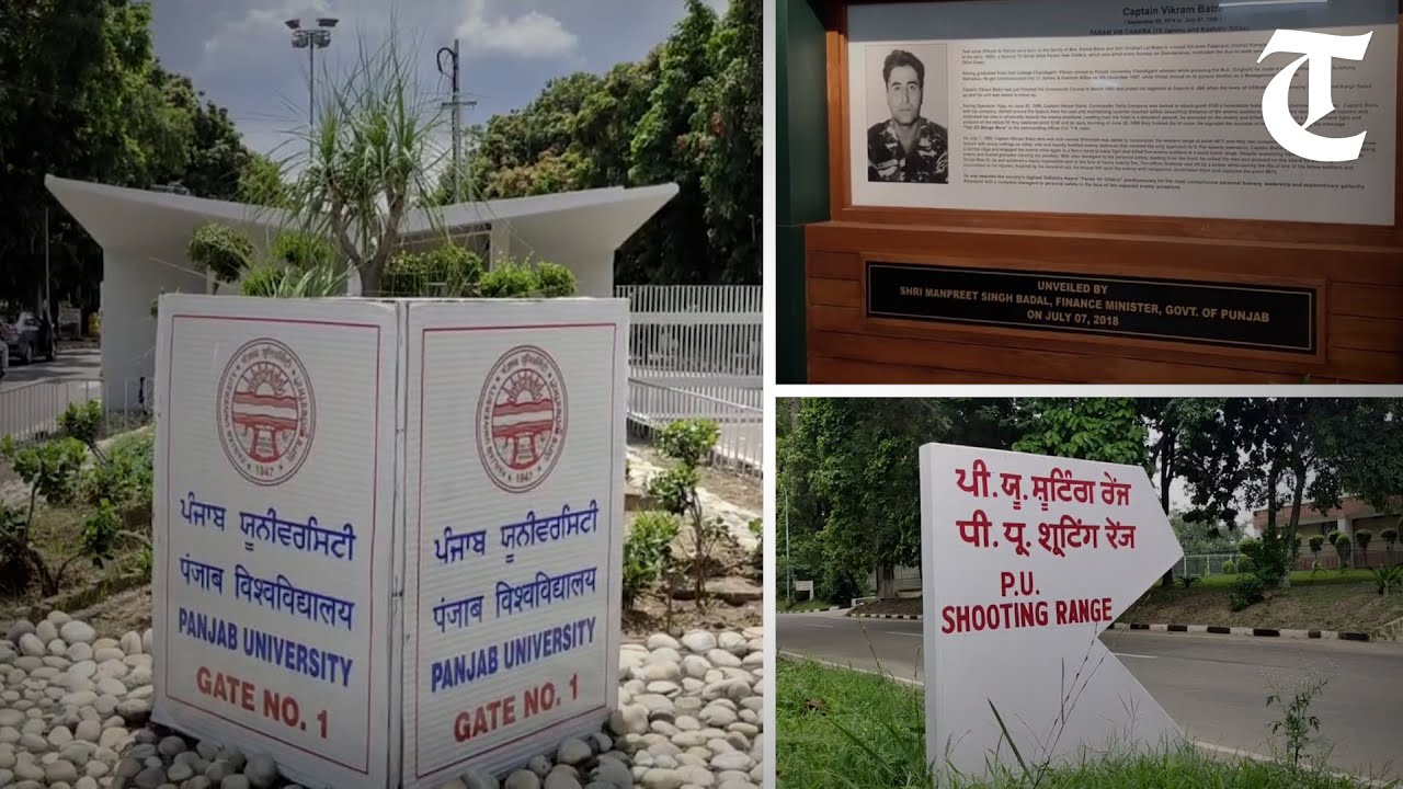 At PU, signage indicating direction to Capt Vikram Batra Shooting Range misses mention of his name