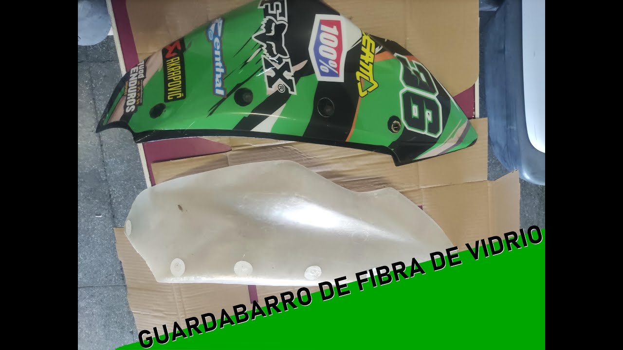 como se hace copia de guardabarros fibra de vidrio