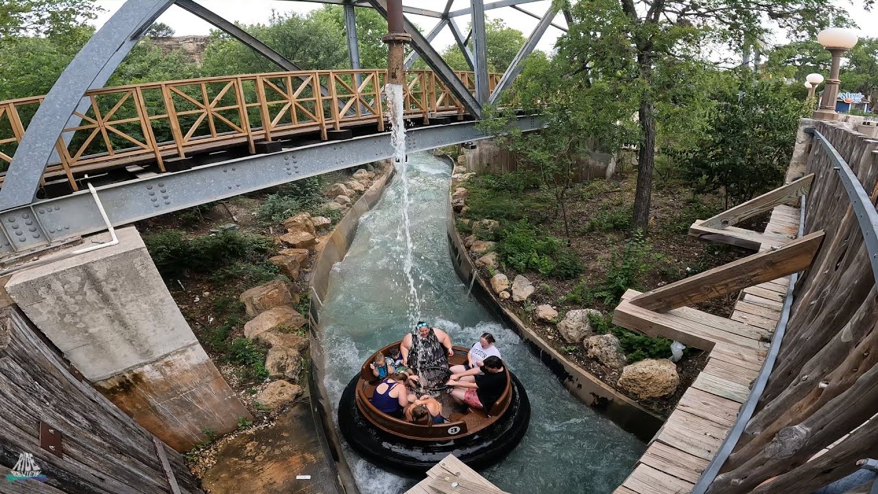 The Gully Washer - Six Flags Fiesta Texas - Intamin - River Rapids Ride - Offride