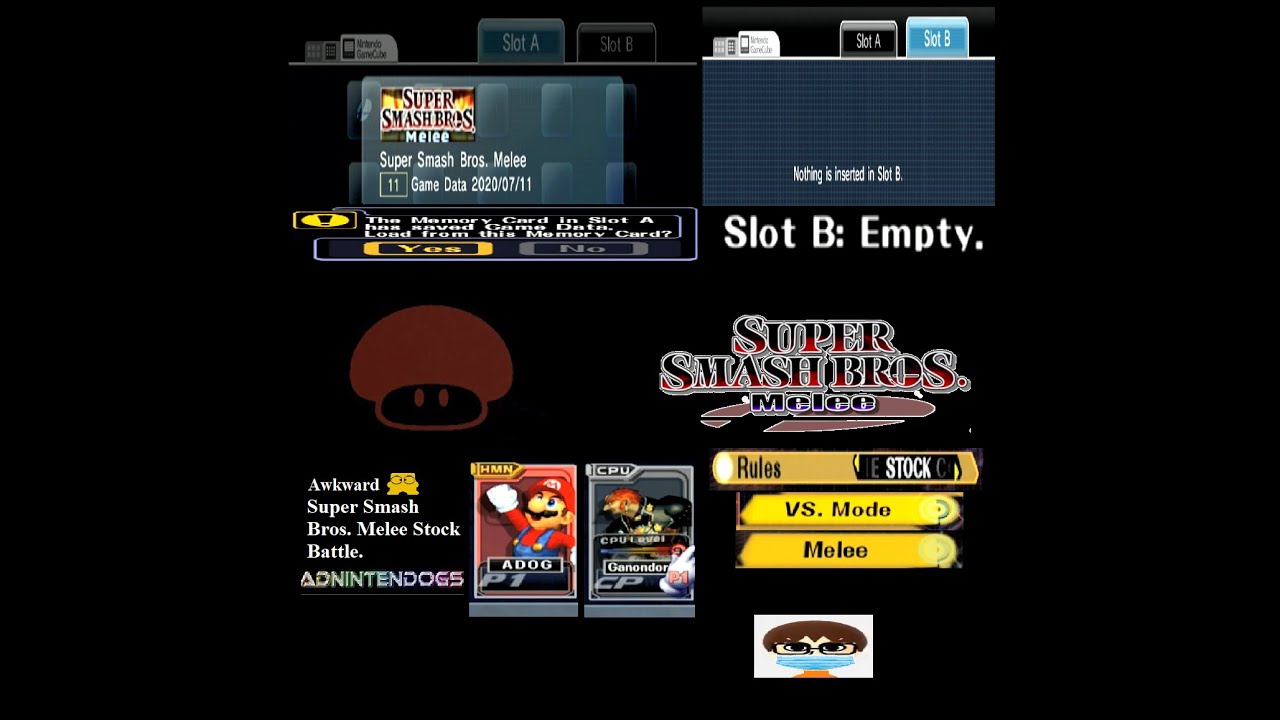 Awkward Super Smash Bros. Melee Stock Battles