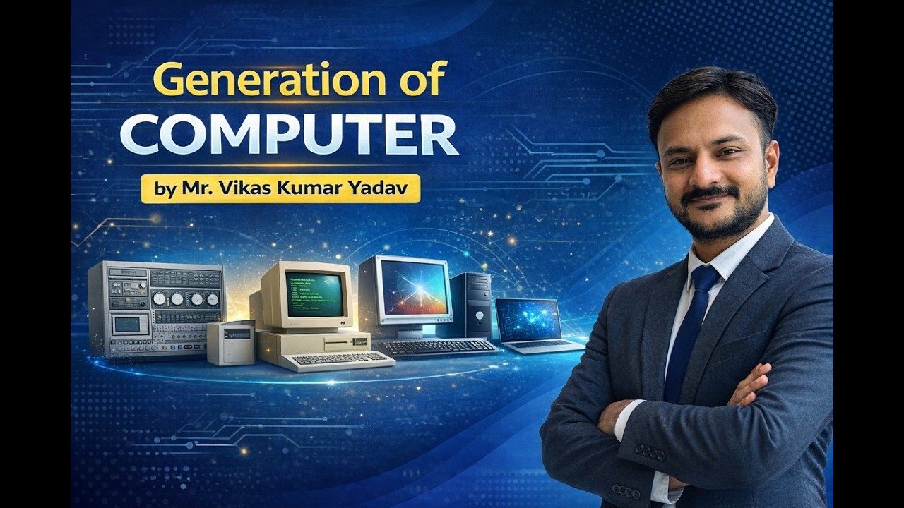 Generations of Computer Explained | 1st to 5th Generation | History of Computer by Vikas Kumar Yadav