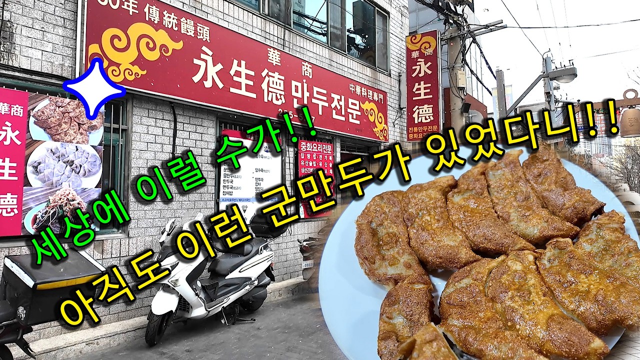 군만두를 엄청나게 잘 하는, 진정한 군만두 맛집!! A real restaurant that makes fried dumplings really well!! (Sub)