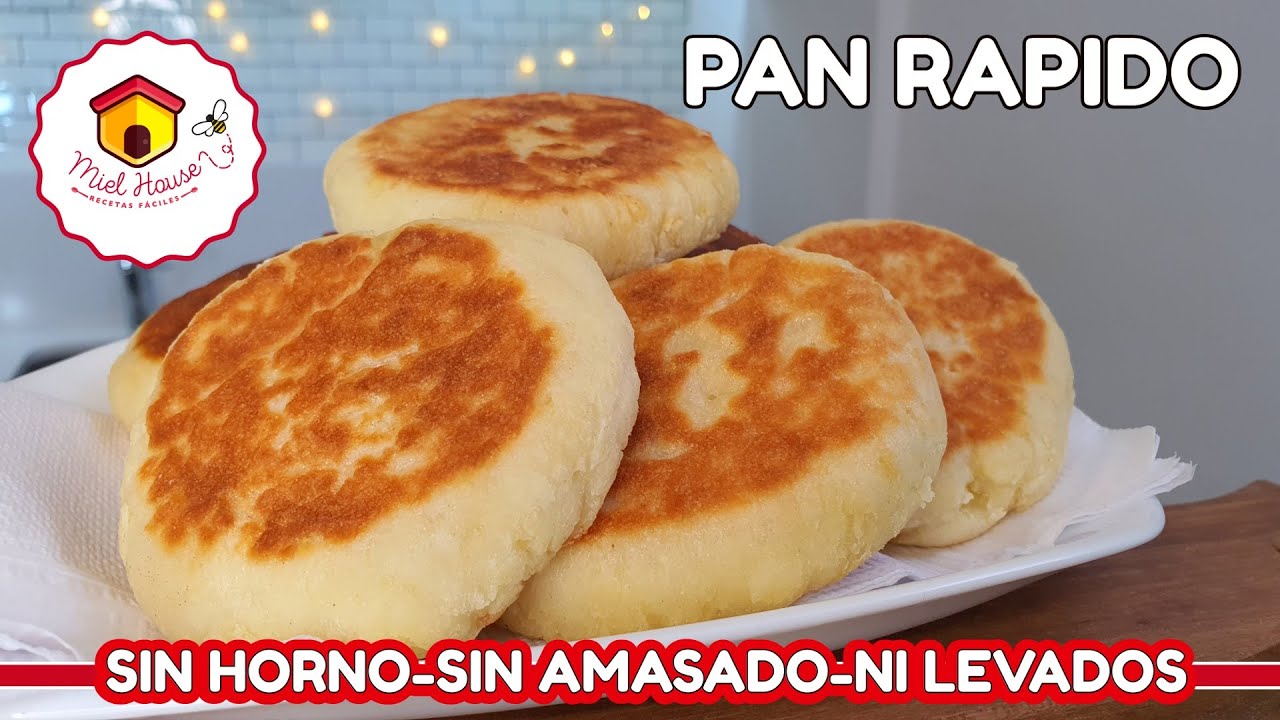 PAN DE YOGURT en pocos minutos sin horno y sin amasar
