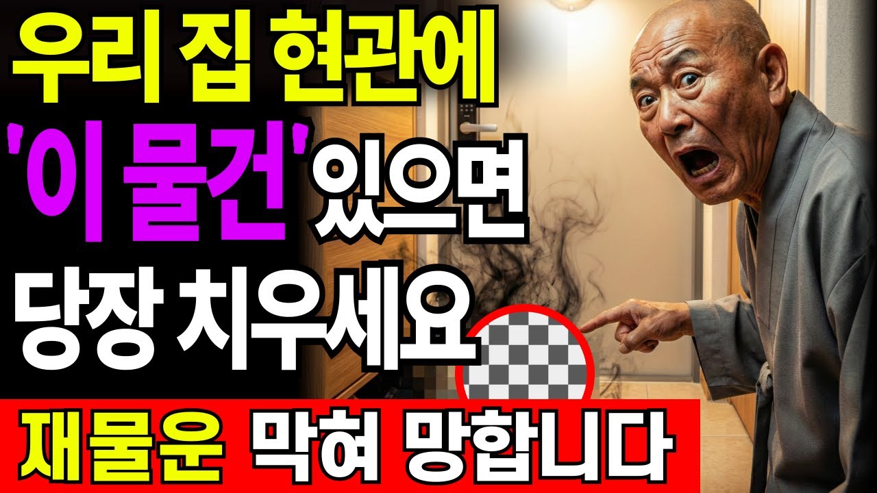 현관에서 재물운을 막는 '이 물건' 당장 치우세요! 이것만 치우면 망한집도 살아나 돈복이 들어옵니다