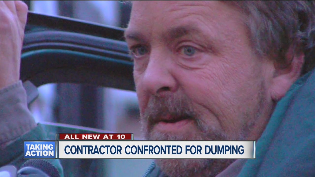 Contractor confronted after dumping