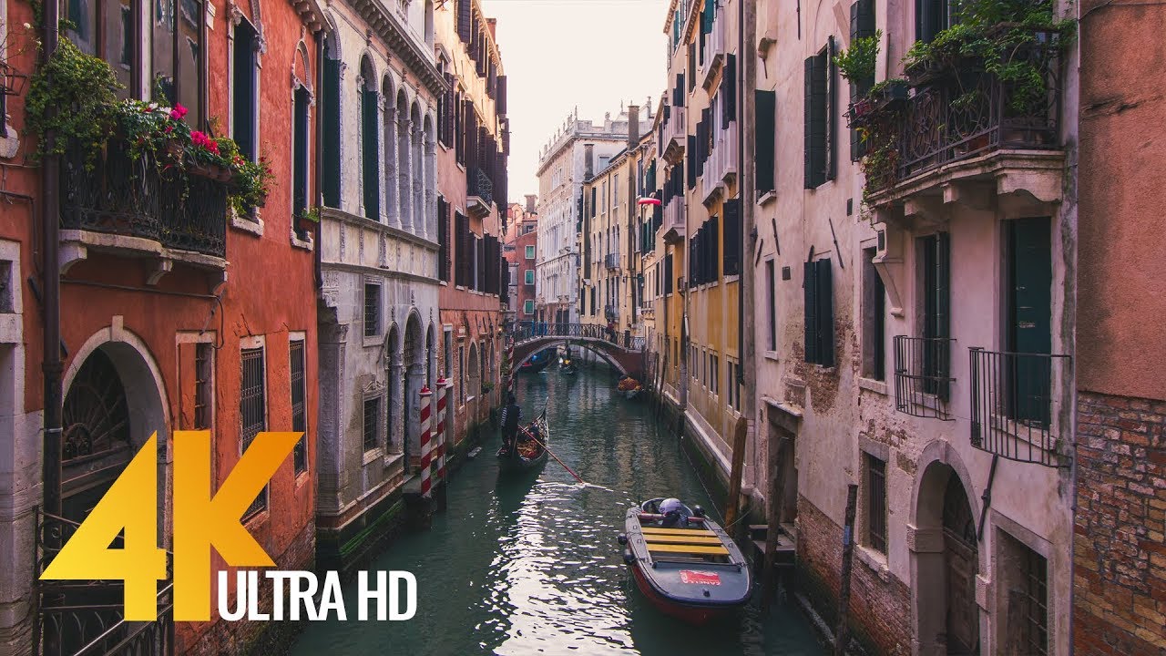 4K Фильм  - Прогулка по Венеции - 1 час