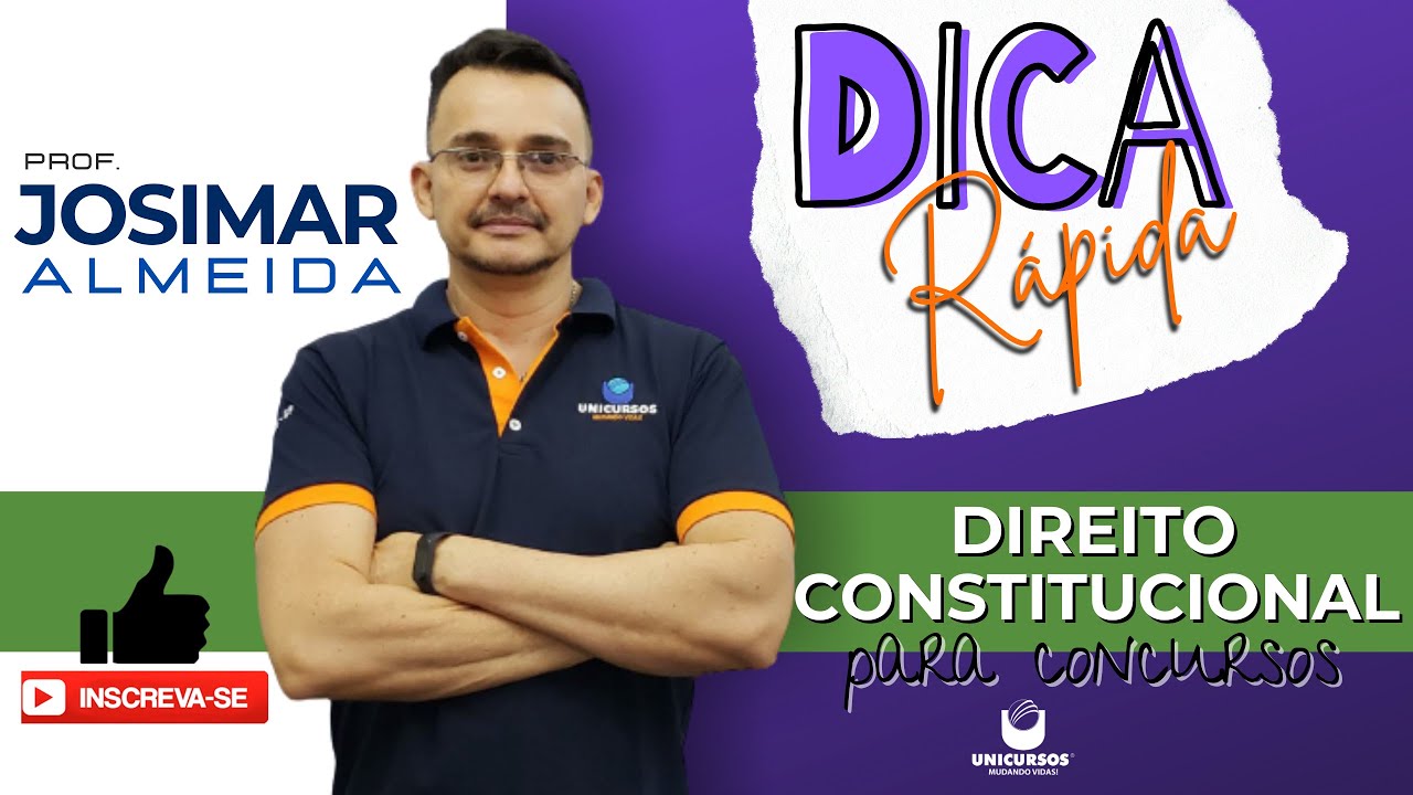 Dica Rápida de Direito Constitucional: Igualdade Material - Prof. Josimar Almeida