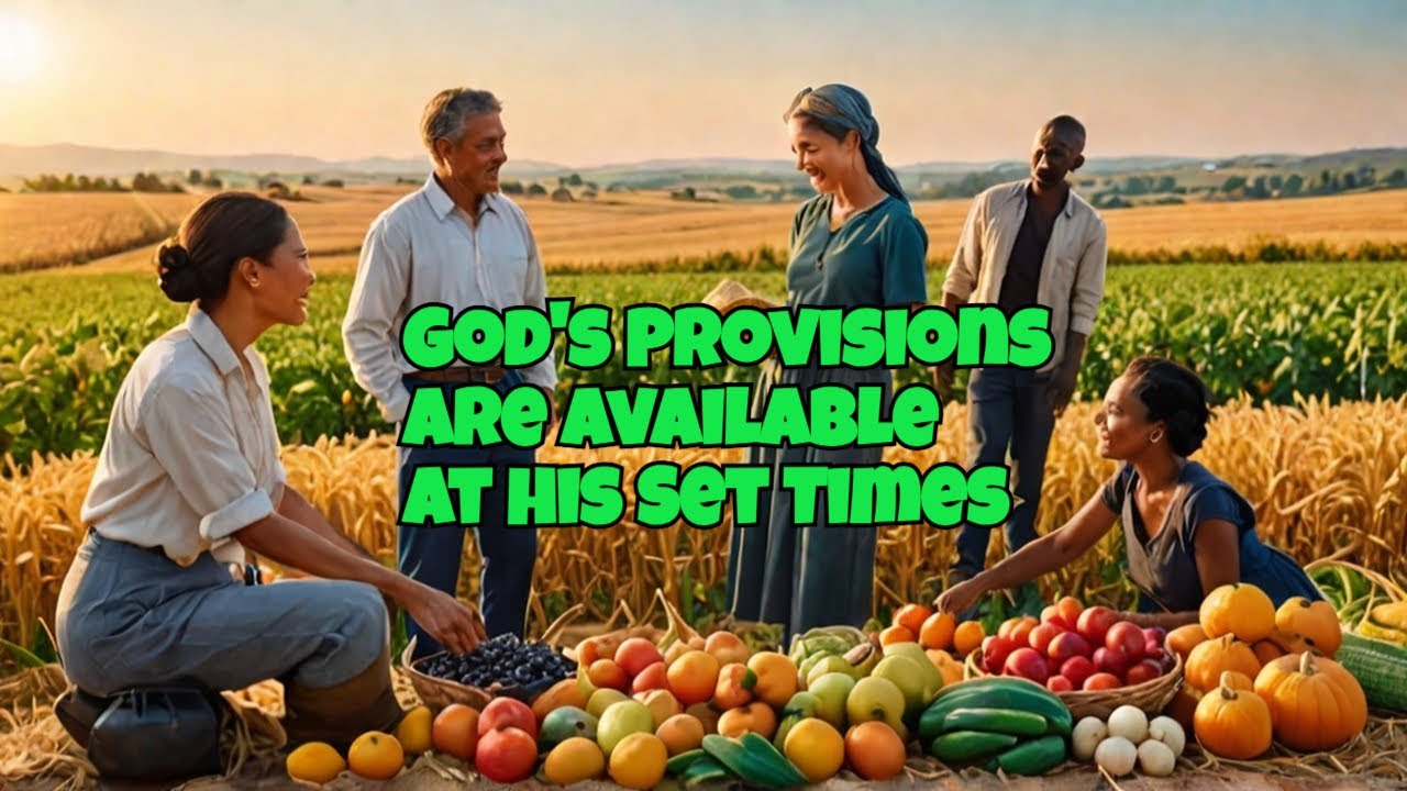 God's Provisions are Available at his Set Times