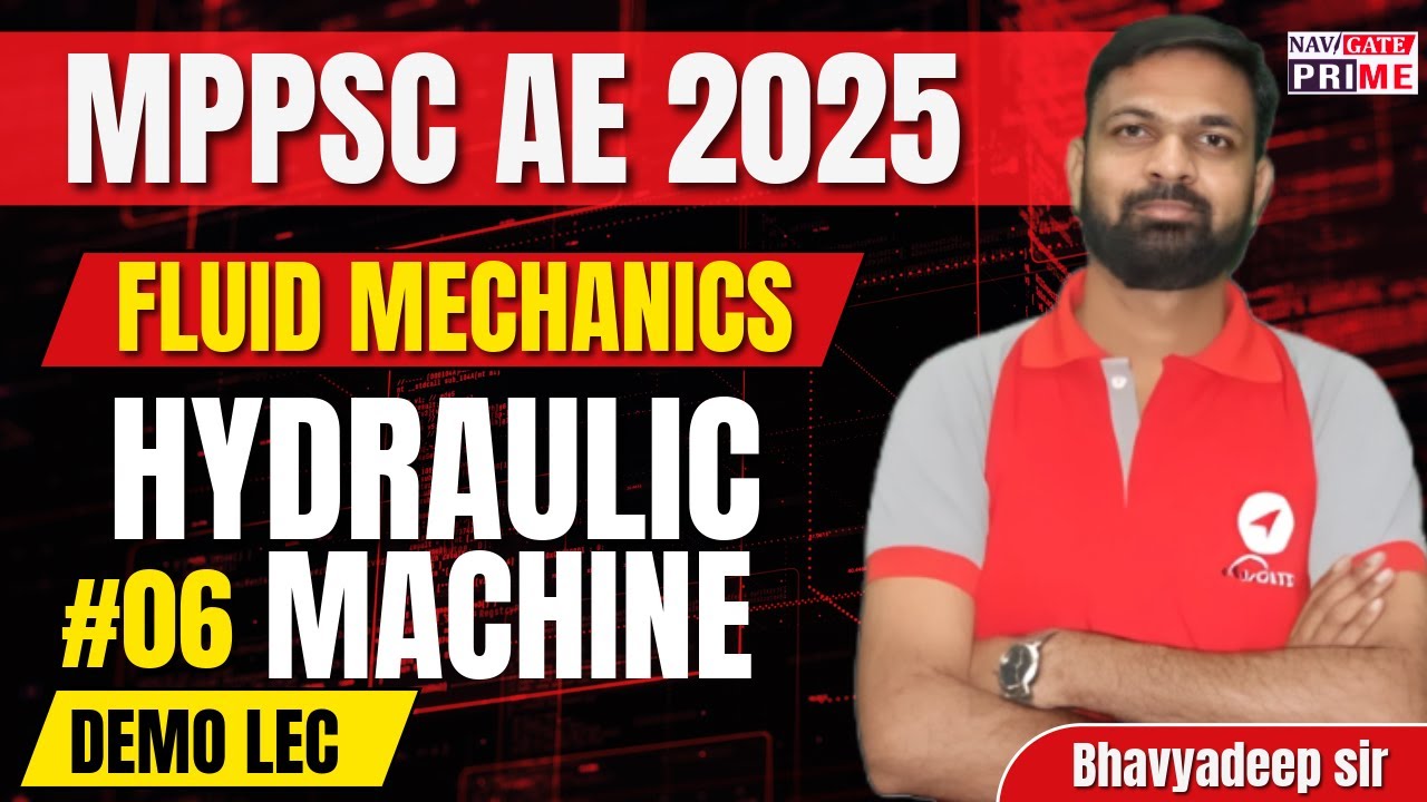 MPPSC AE 2025| Hydraulic Machines Lec-06| Riddhi Siddhi Batch| 