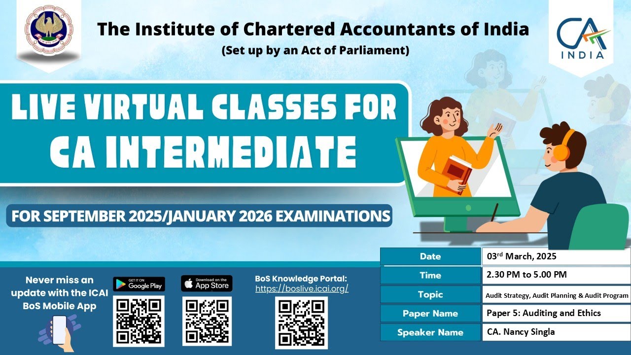 Intermediate Paper 5:A&E | Topic: Audit Strategy, Audit Planning and...| Session 2 | 03 March, 2025