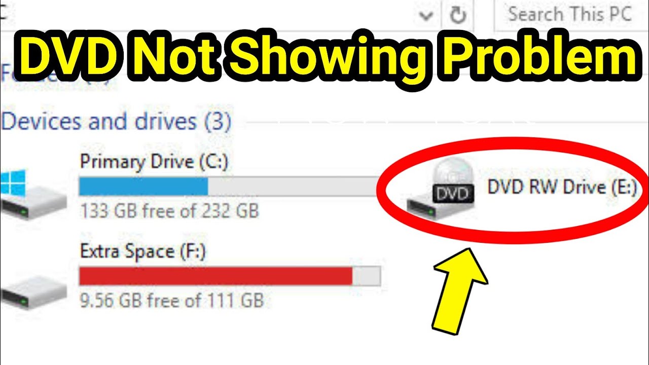 DVD Not Showing In Windows 10 | CD Drive Not Showing In My Computer (Fix)