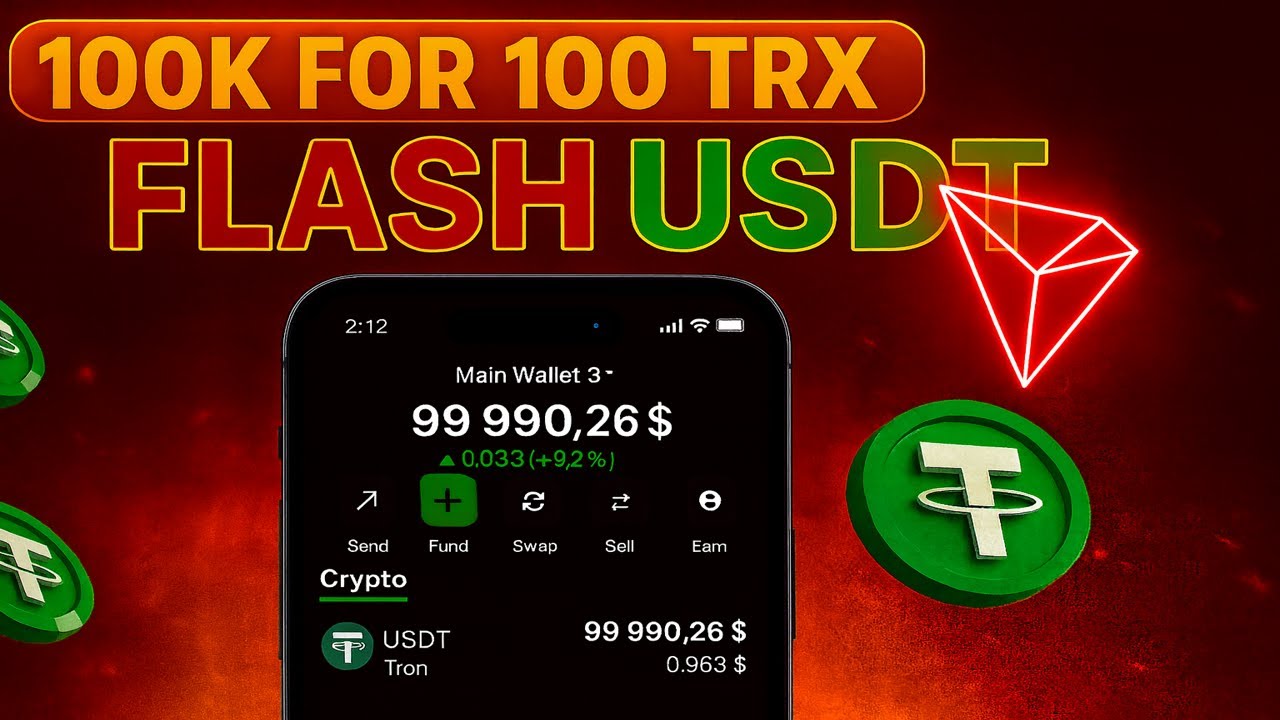 How to Generate Flash USDT Instantly on TRON (Must Watch)
