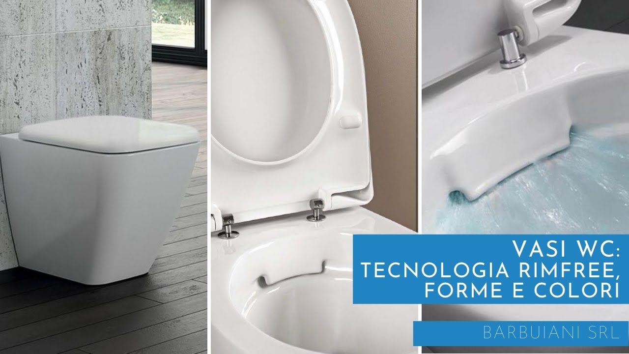 Sanitari Vasi WC: tecnologia Rimfree senza brida, forme e colori