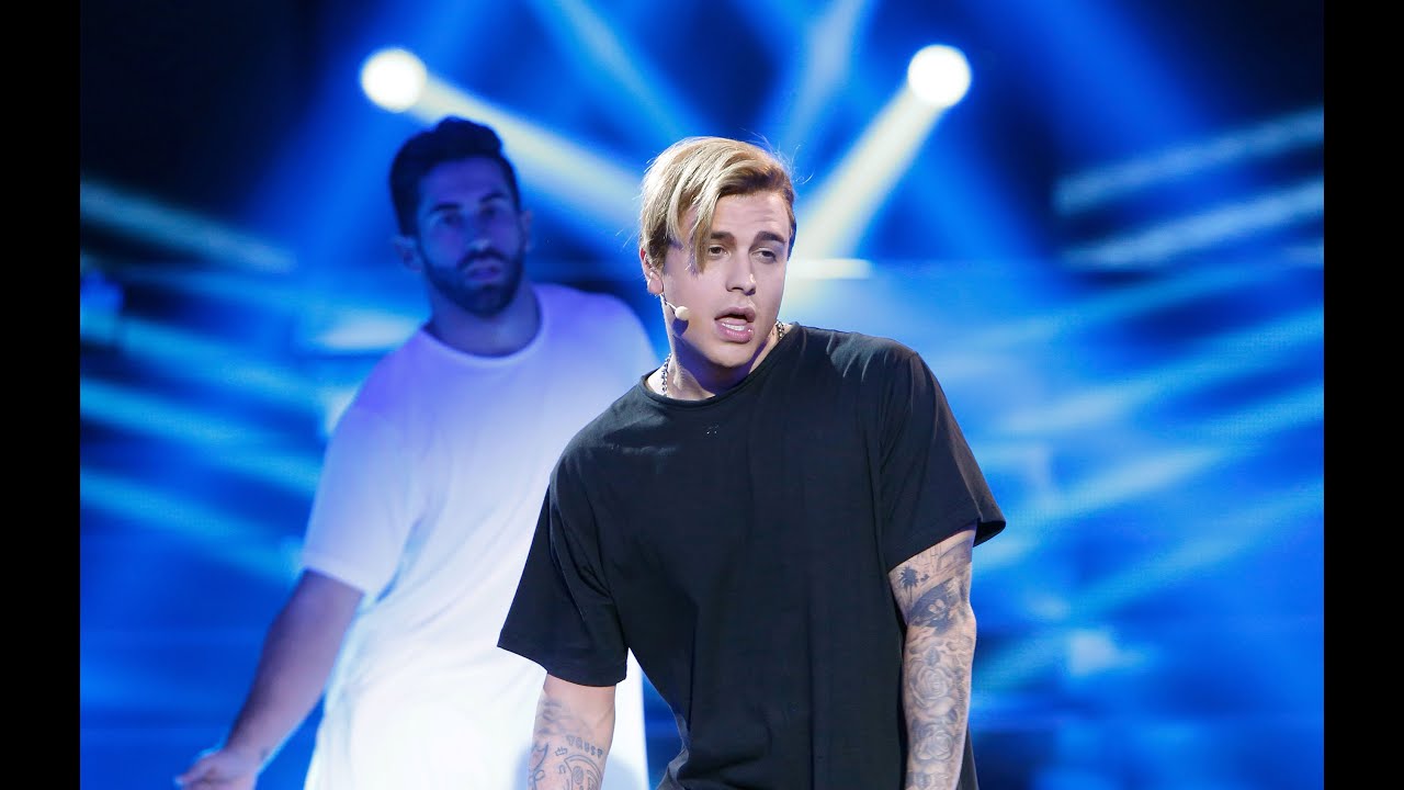 Adrián Rodríguez imita a Justin Bieber en 'Tu cara me suena'