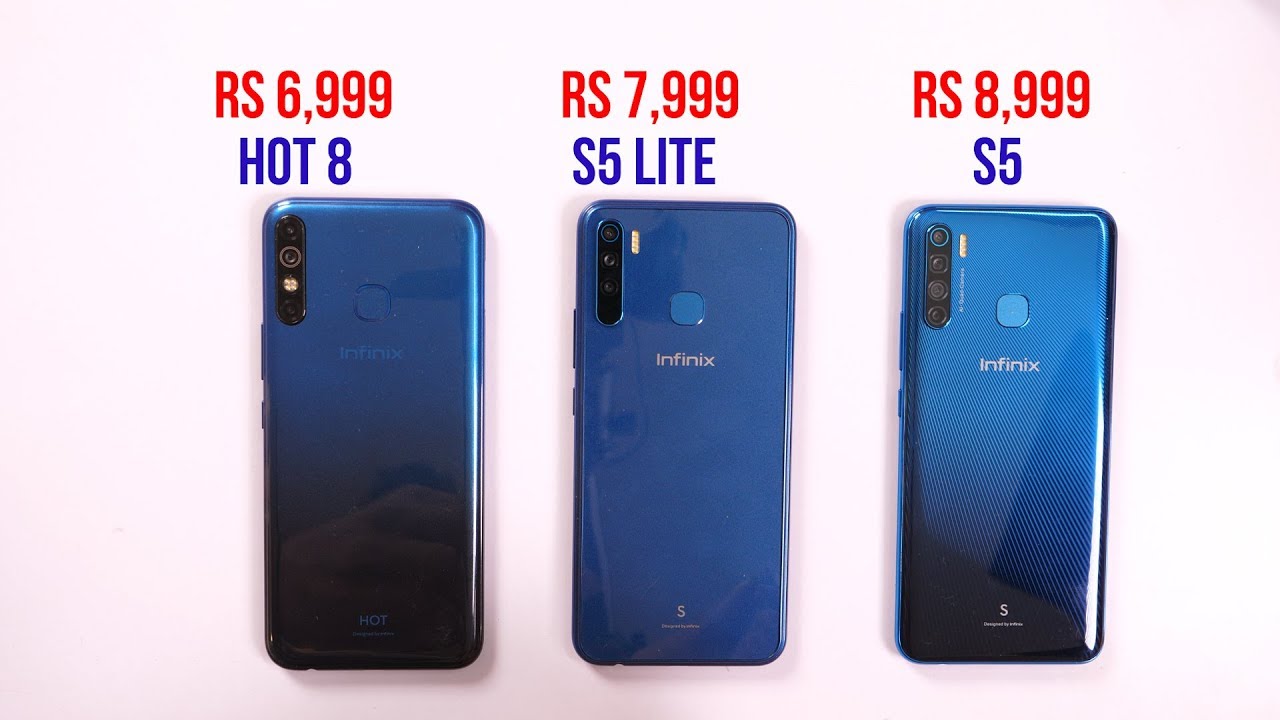 [Hindi] Infinix S5 Lite: Full Comparison vs S5 vs Hot 8 | Which One To Buy?