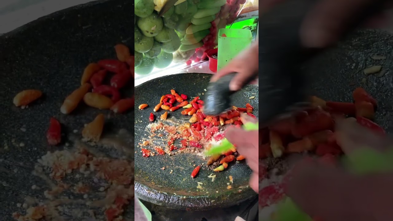 Rujak Super Pedas!! Berani?? #rujak #pedas #buah #streetfood88 #food