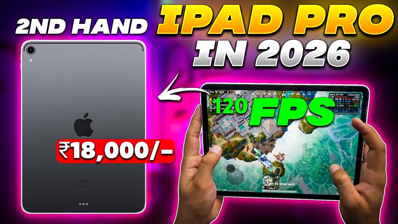 Used iPad Pro 2018 Review in 2026 📱 120FPS Gaming Test | Still Worth ₹18,000?