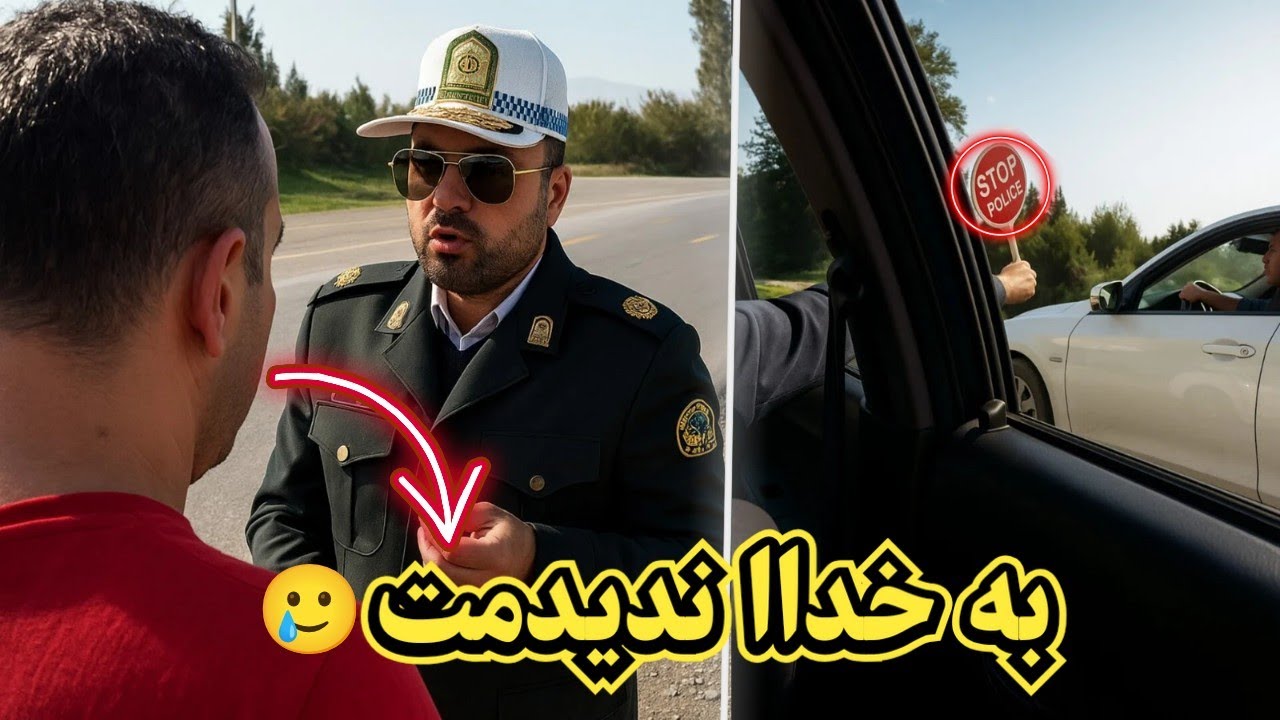 راننده تیبا به پلیس میگه به خدااا ندیدمت 😅🤦 کنترل نامحسوس