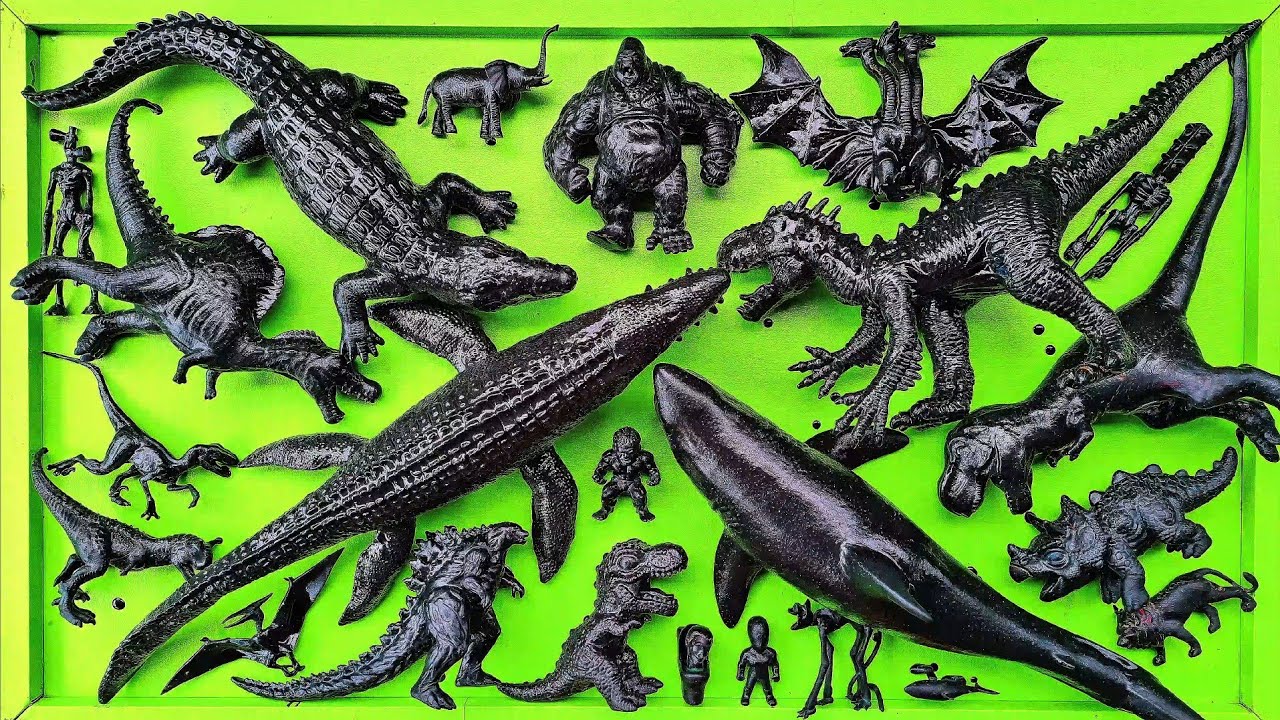 Dinosaurus Jurassic World Dominion : T-Rex, Siren Head, Kingkong, Giganotosaurus Skibidi, Godzilla