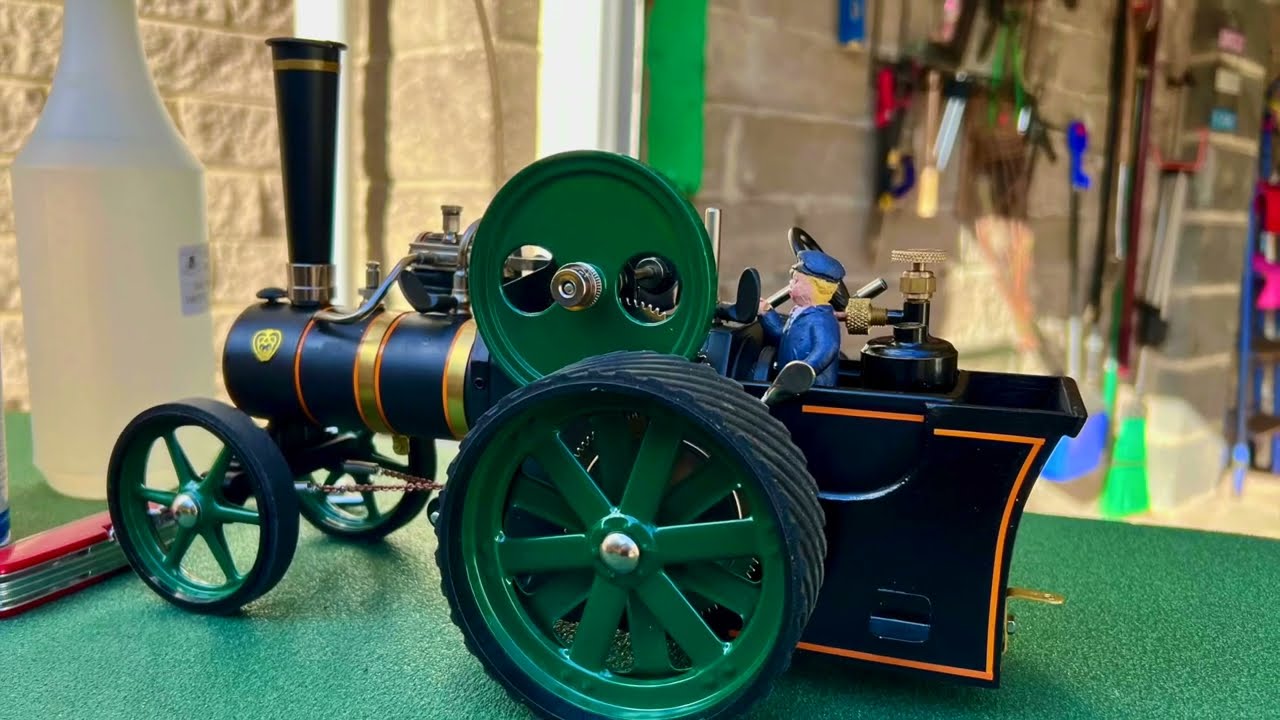 New Wilesco D405/2 Traction Engine with Many Mods Incl a Bix  Gas Burner- Steam Up & Running Session