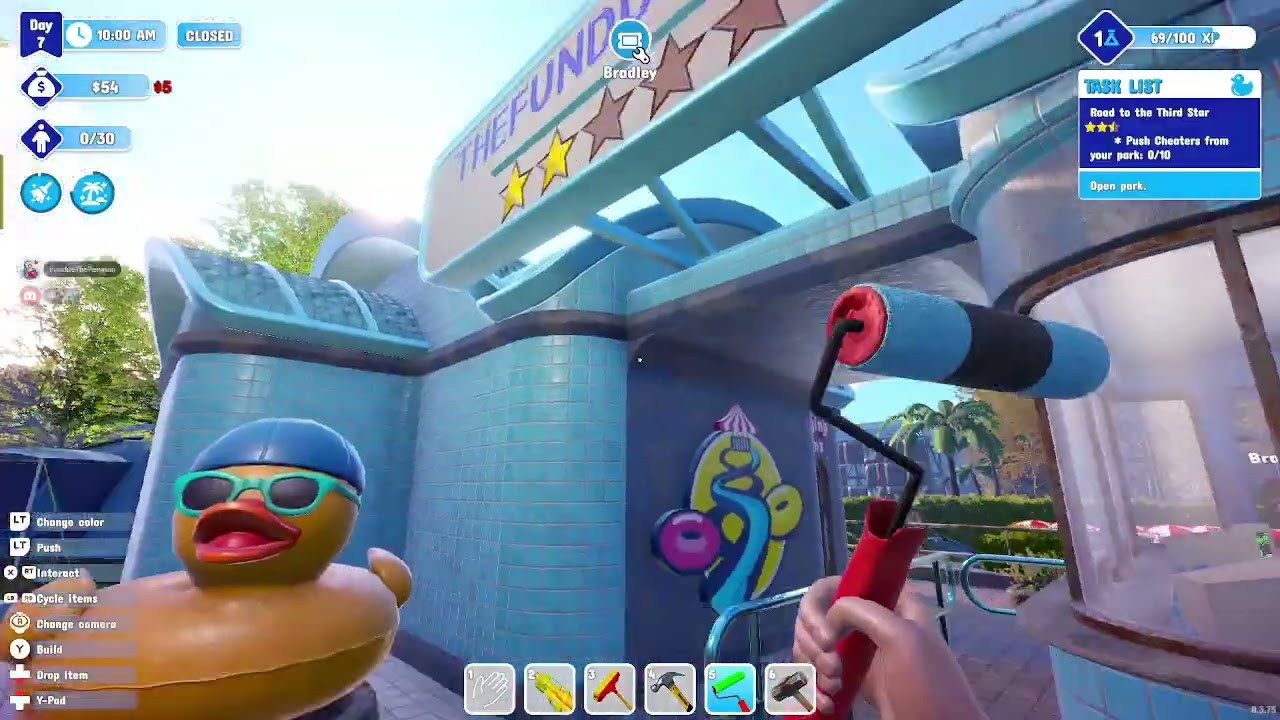 Playing water-park simulator for the first time something new and simple today join the fun 😊