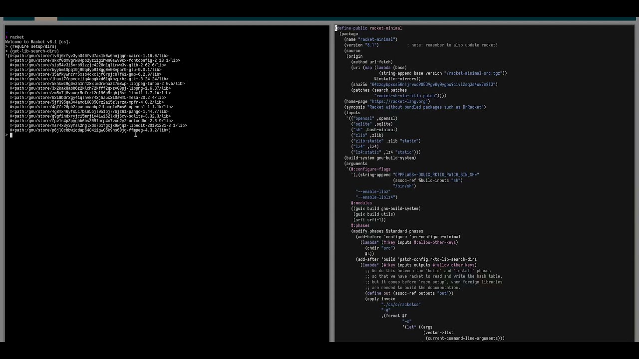 A Short Example of Packaging for GNU Guix with Racket.