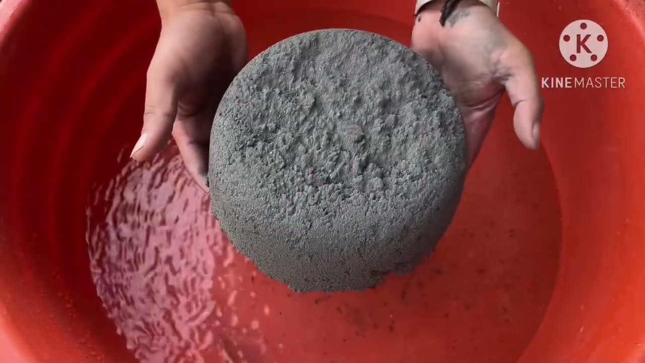 Pure charcoal dry and water crumbling #asmr 