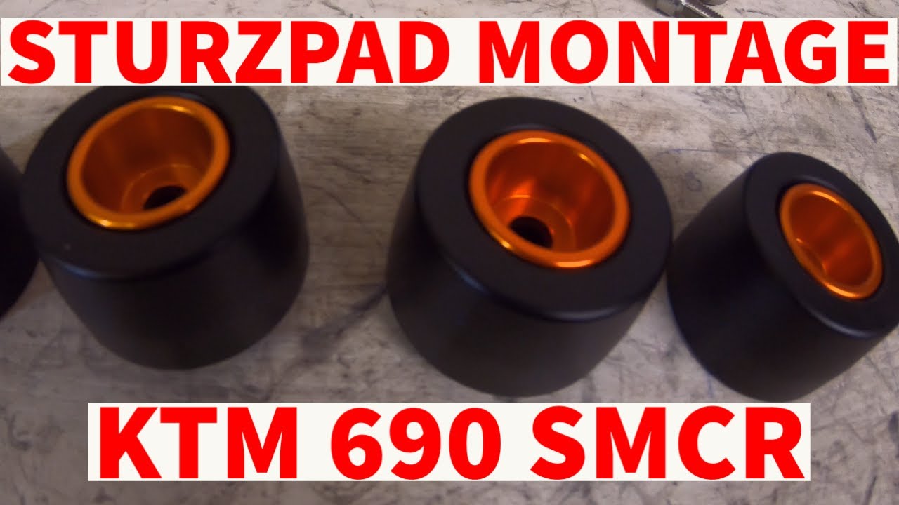 Sturzpads für die KTM 690 SMCR / Slide Pads Supermoto SMC R