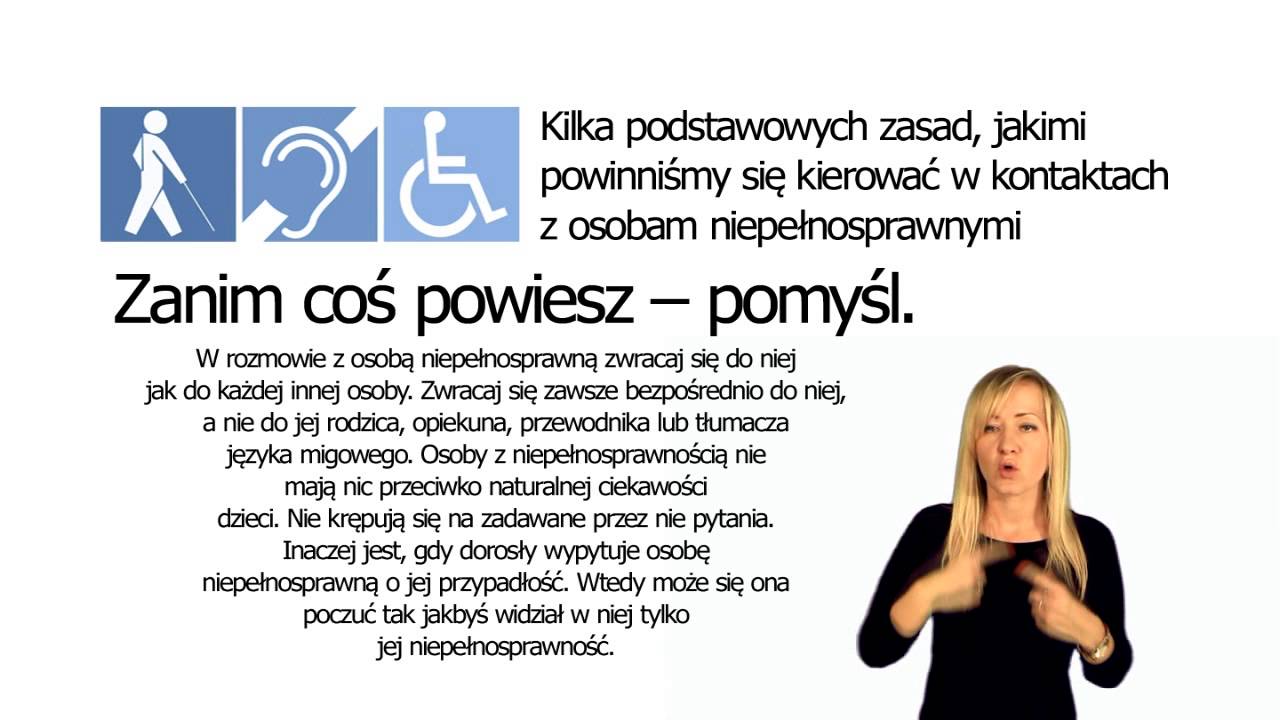 Savoir vivre wobec osób niepełnosprawnych - zakończenie