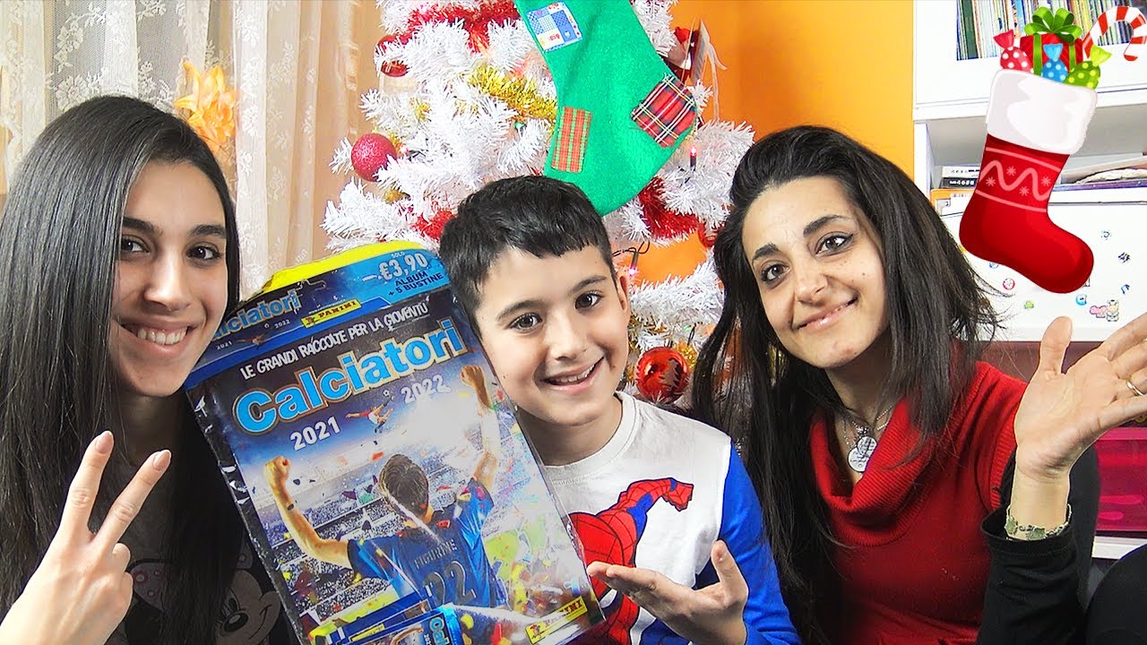 MEGA STARTER PACK CALCIATORI PANINI 2021-22 - Spacchetto con Tina e mamma sotto l'albero🎄