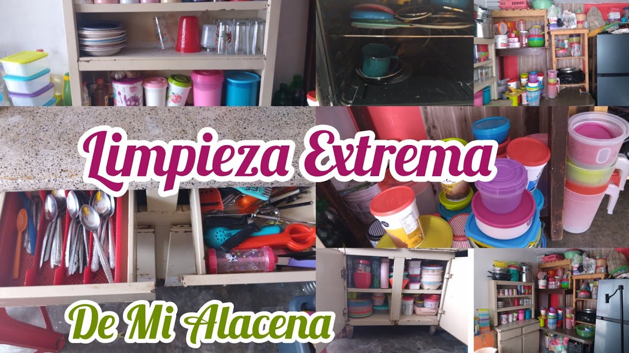 ✅ limpieza extrema de mi alacena 🎚️ logré sacar  más trastes 🫙🧊🥤🍽️