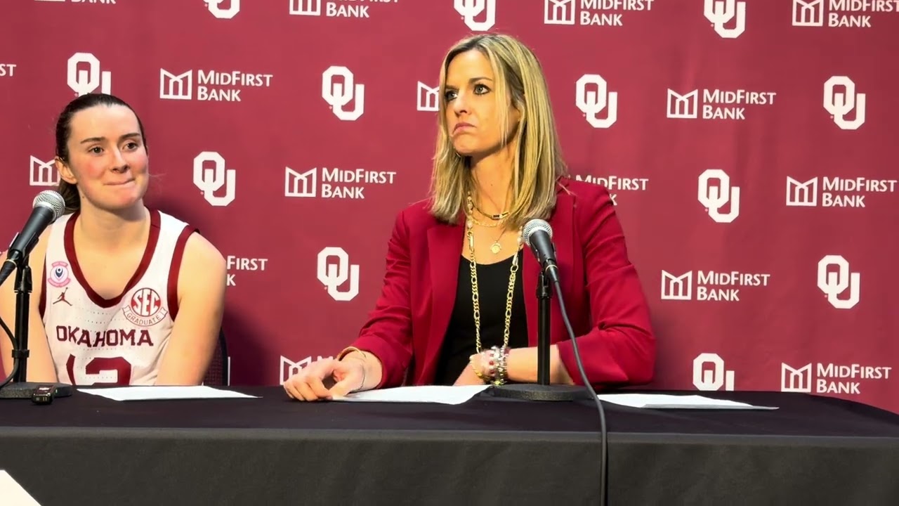Oklahoma Basketball: Jennie Baranczyk, Peyton Verhulst LSU postgame