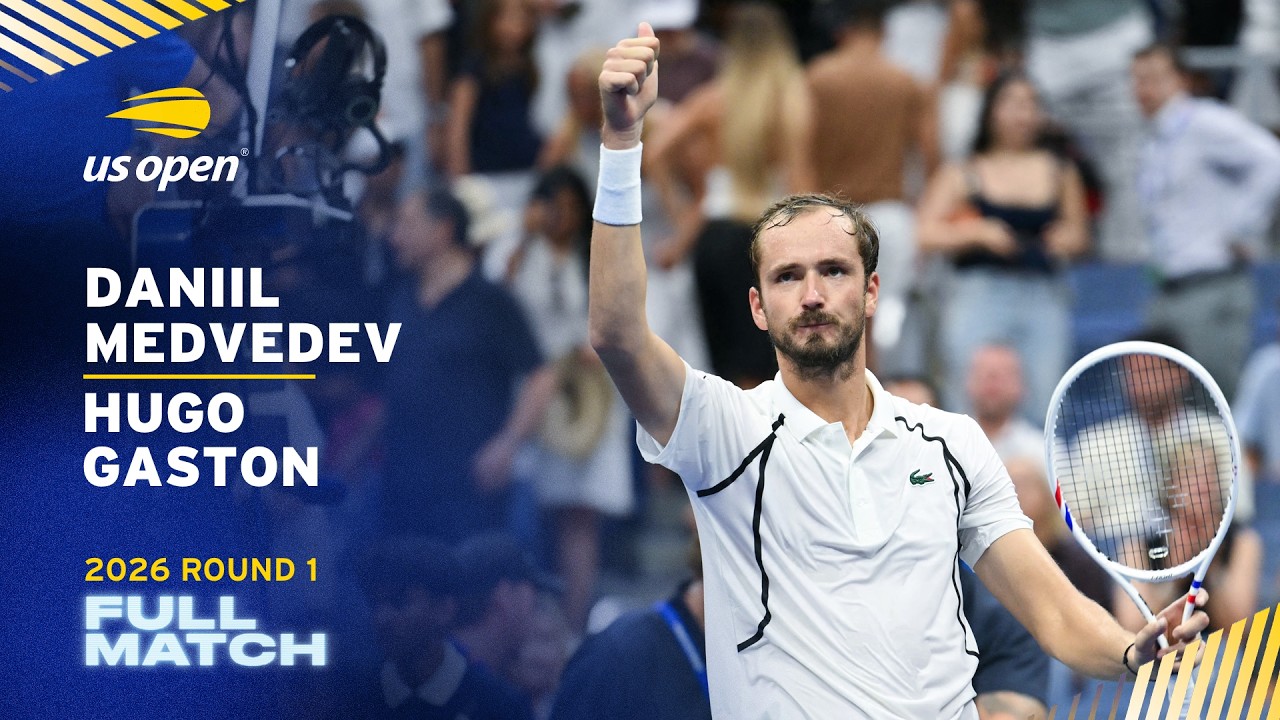 Daniil Medvedev vs. Hugo Gaston Full Match | 2026 US Open Round 1