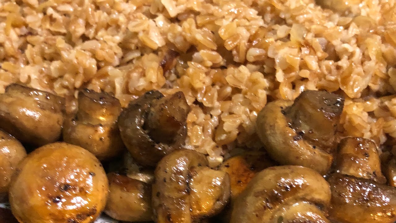 Полба с грибами | Հաճարով փլավ | Spelt wheat pilaf with mushrooms