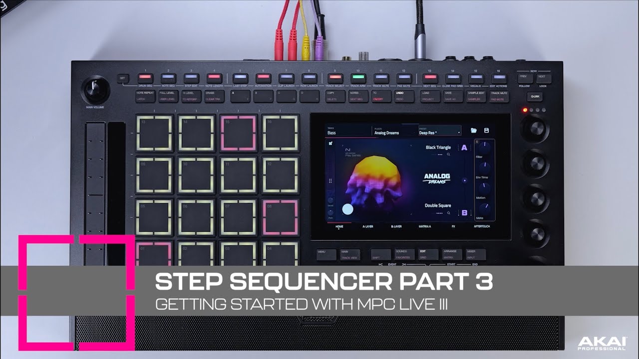 Начало работы с MPC Live III | Пошаговый секвенсор (часть 3)