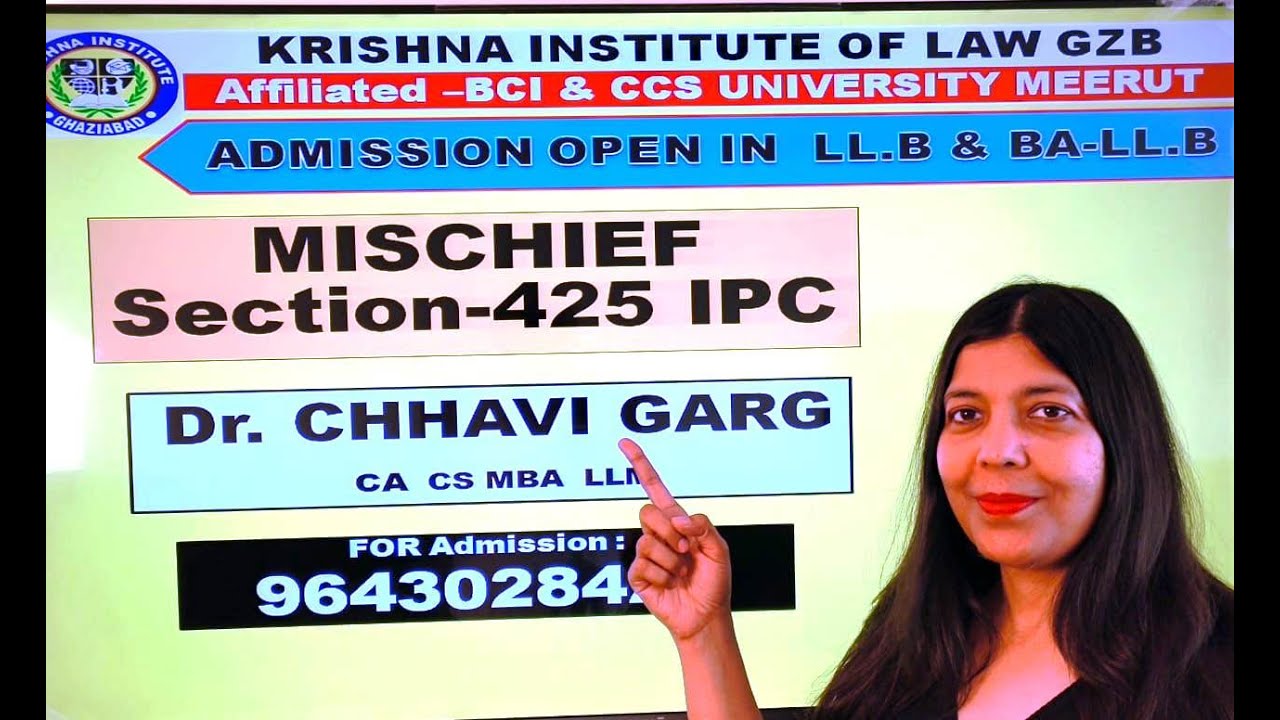 CRIMINAL LAW | MISCHIEF SECTION 425 | LLB | BALLB I JUDICIARY SERVICES